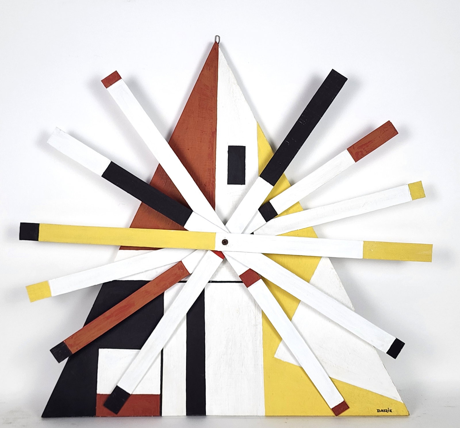 Sandu Darie (Romanian, 1908-1991), Assembled Wall Sculpture, Signed Darie, Wood and Paint, 21 3/4" x (1 of 8)