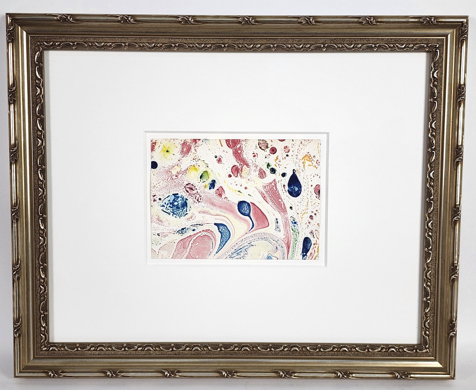 Philip Taaffe (American, b. 1955) Untitled, Mixed Media on paper, 5" x 7", Framed-14 3/4" x 18 1/4": Philip Taaffe (American, b. 1955) Untitled, Mixed Media on paper, 5" x 7", Framed-14 3/4" x 18 1/4"