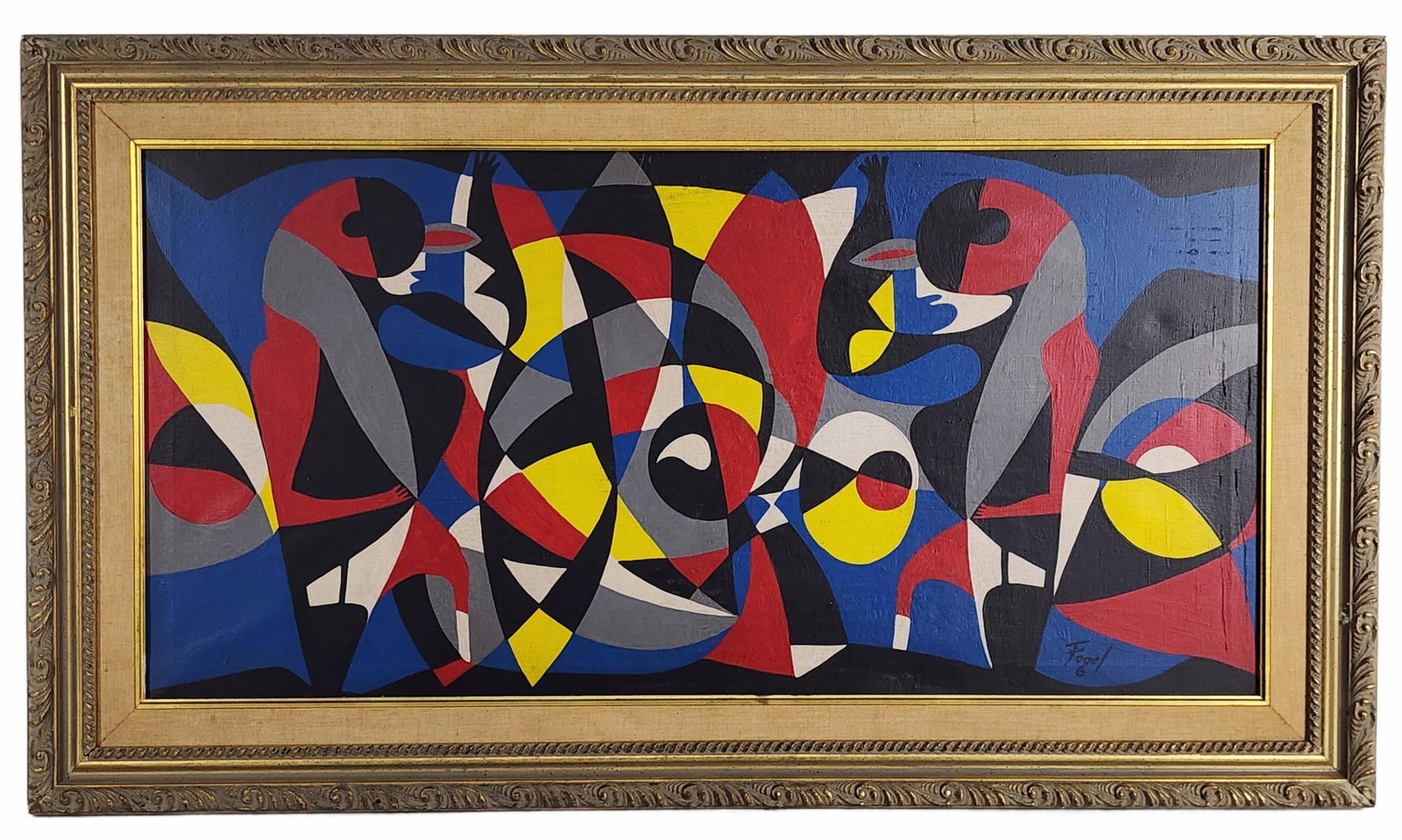 Seymour Fogel (American, 1911–1984) Untitled, Signed Fogel lower right, Oil on canvas, 15 3/4": Seymour Fogel (American, 1911–1984) Untitled, Signed Fogel lower right, Oil on canvas, 15 3/4" x 31 1/2", Framed-21 3/8" x 37 1/4"