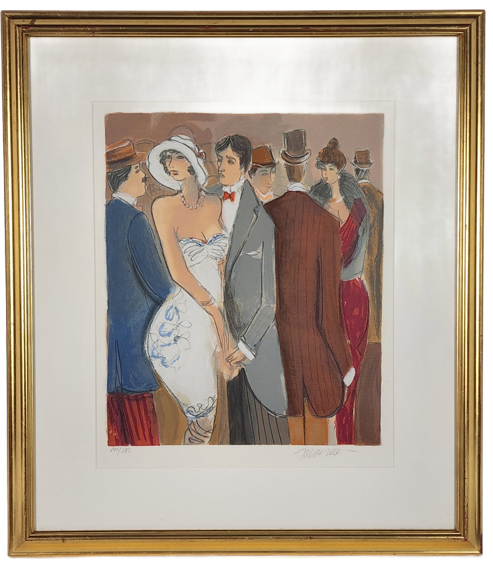 Isaac Maimon (Israeli, b. 1951) Parisian People, Signed Maimon and numbered 194/275 in pencil in the (1 of 5)