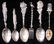272: 6 Assorted Souvenir Spoons