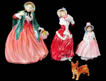 GROUP OF FOUR ROYAL DOULTON PORCELAIN FIGURES (1 of 4)