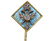 FABERGE GOLD, DIAMOND AND GUILLOCHE ENAMEL TIE PIN