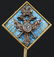 FABERGE GOLD, DIAMOND AND GUILLOCHE ENAMEL TIE PIN - 3