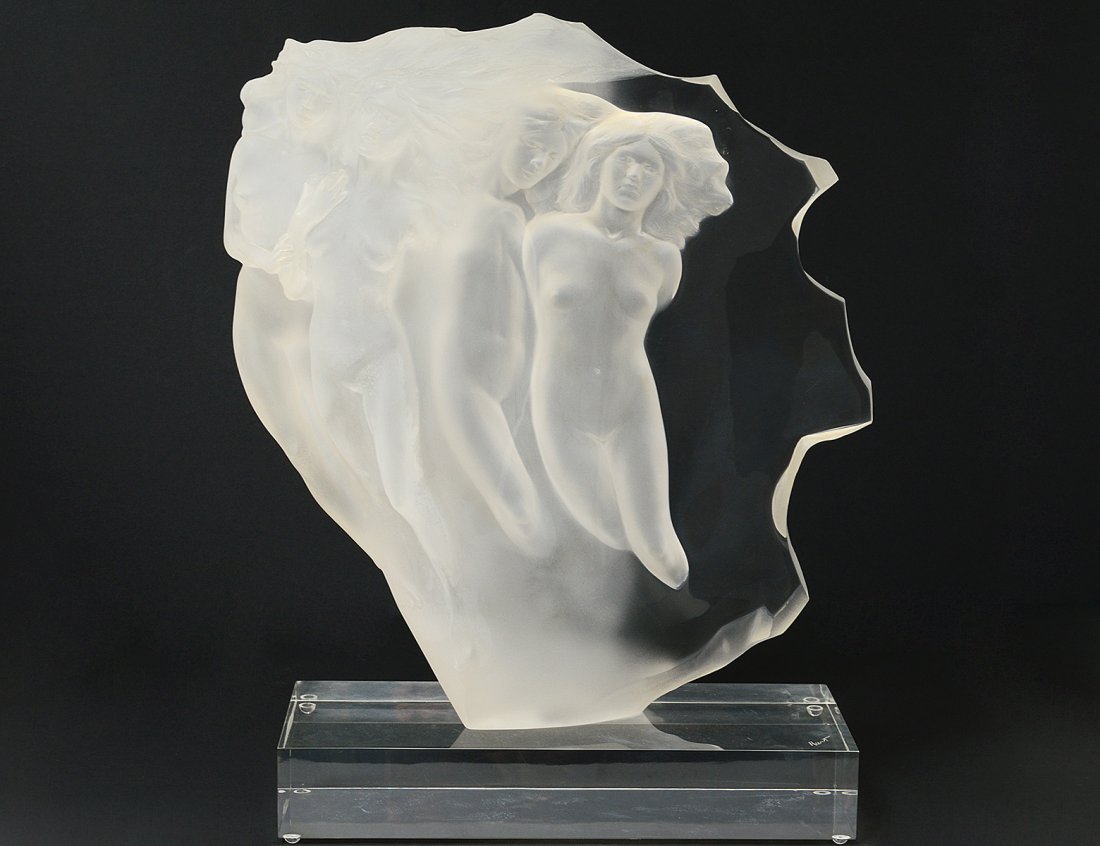FREDERICK HART ACRYLIC SCULPTURE (1945-1999): American. Signed, dated 1986 and No. 227/300. On a Lucite base. Height 17". (1000/1500)