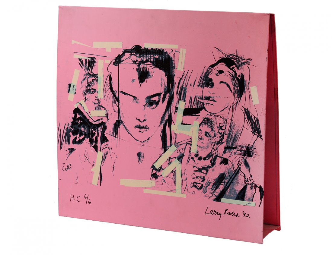 LARRY RIVERS (American. 1923-2002): "Diva (from The Culture Box)". Signed and dated 1992 l/r. Numbered H.C. 6/6. Screenprint on Sheet Metal. Height 24". Width 23". Depth 6". (Cond: good) (1000/1500)