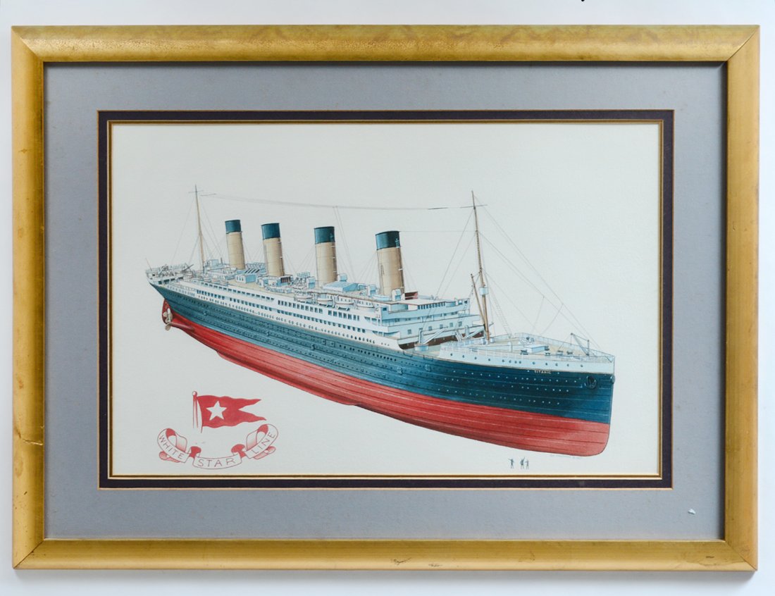 WHITE START LINE WATERCOLOR ON PAPER: Signed David Freeman and dated 1987 l/r. Measuring 17" by 26". Framed under glass. (Cond: good) (300/400)