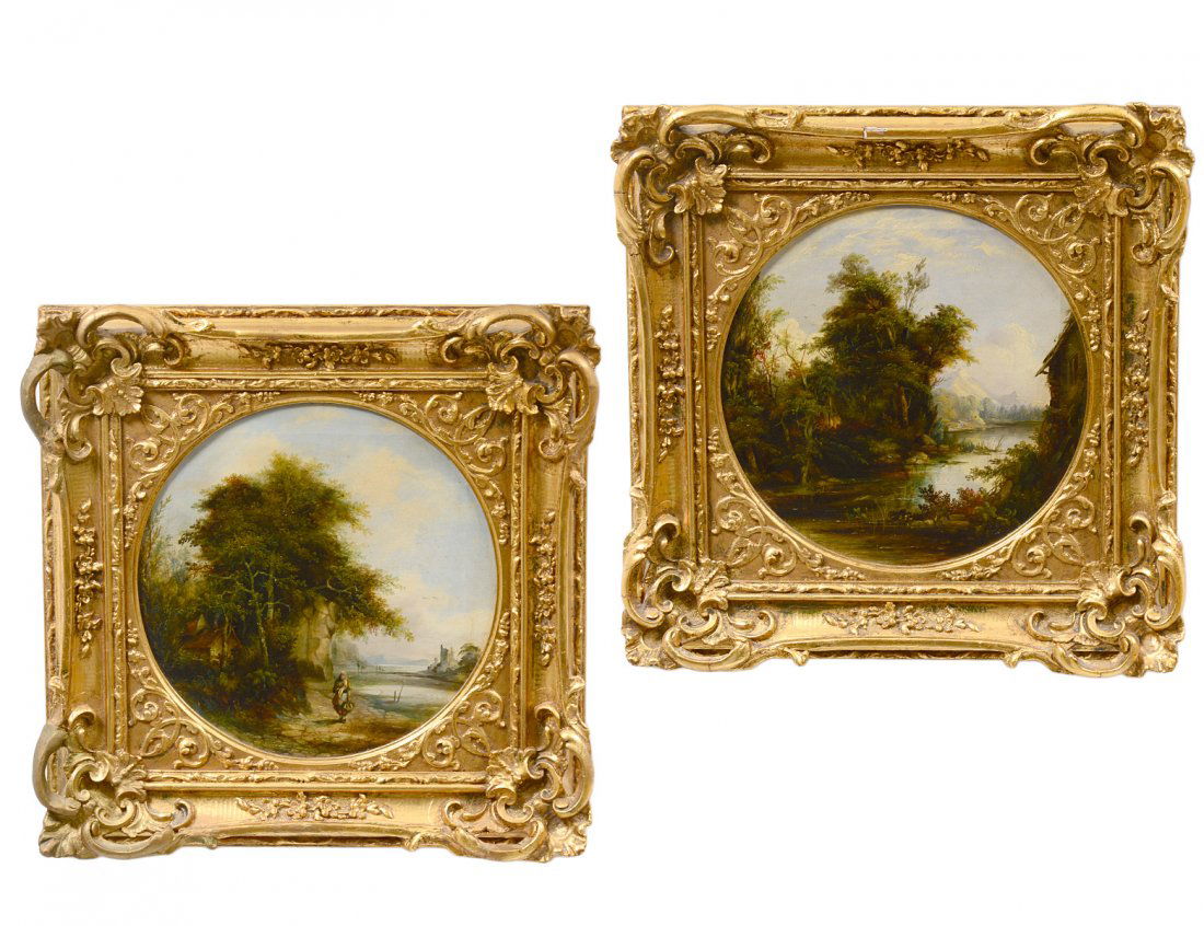 PAIR OF 19TH CENTURY ENGLISH SCHOOL LANDSCAPE PAINTINGS (1 of 7)
