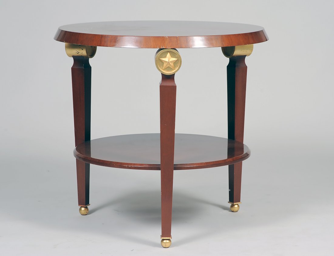 EMPIRE STYLE PARCEL GILT MAHOGANY OCCASIONAL TABLE (1 of 3)