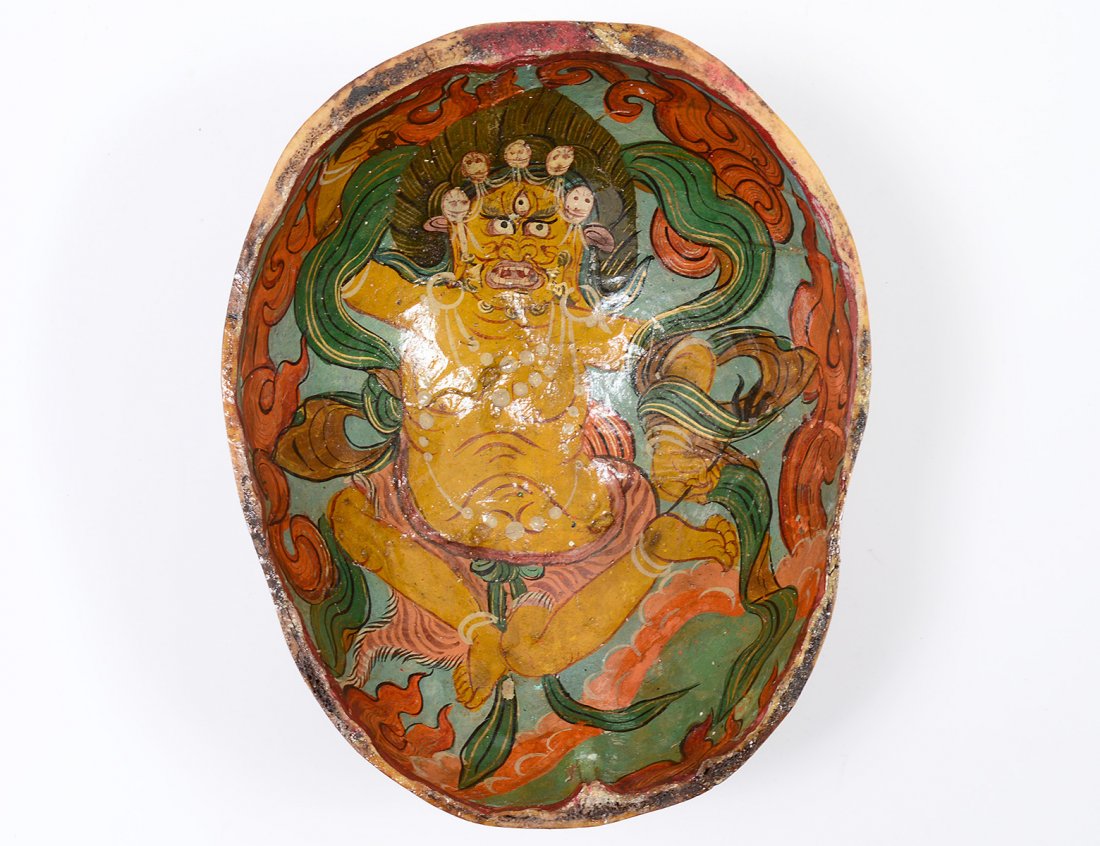 TIBETAN RITUAL KAPALA SKULL (1 of 3)