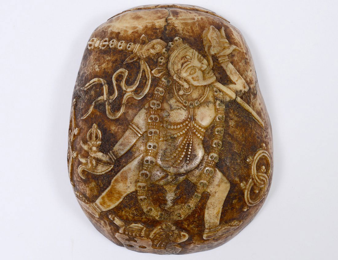 TIBETAN RITUAL KAPALA SKULL (1 of 4)