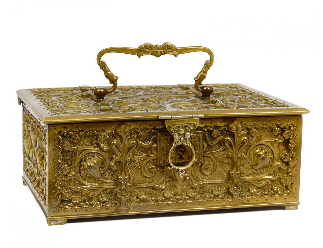 ART NOUVEAU BRONZE BOX (1 of 8)