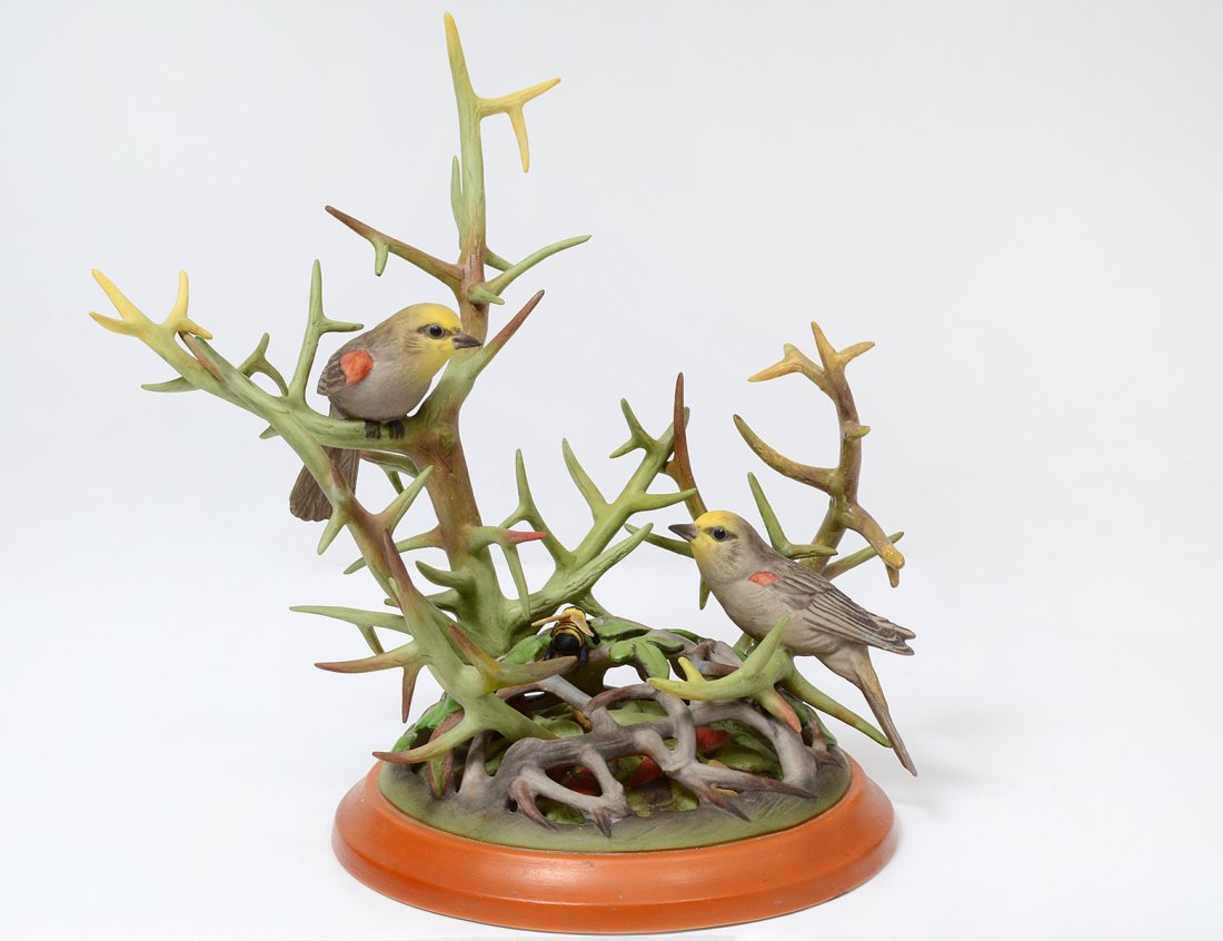 EARLY BOEHM PORCELAIN GROUP "VERDINS" (1 of 9)