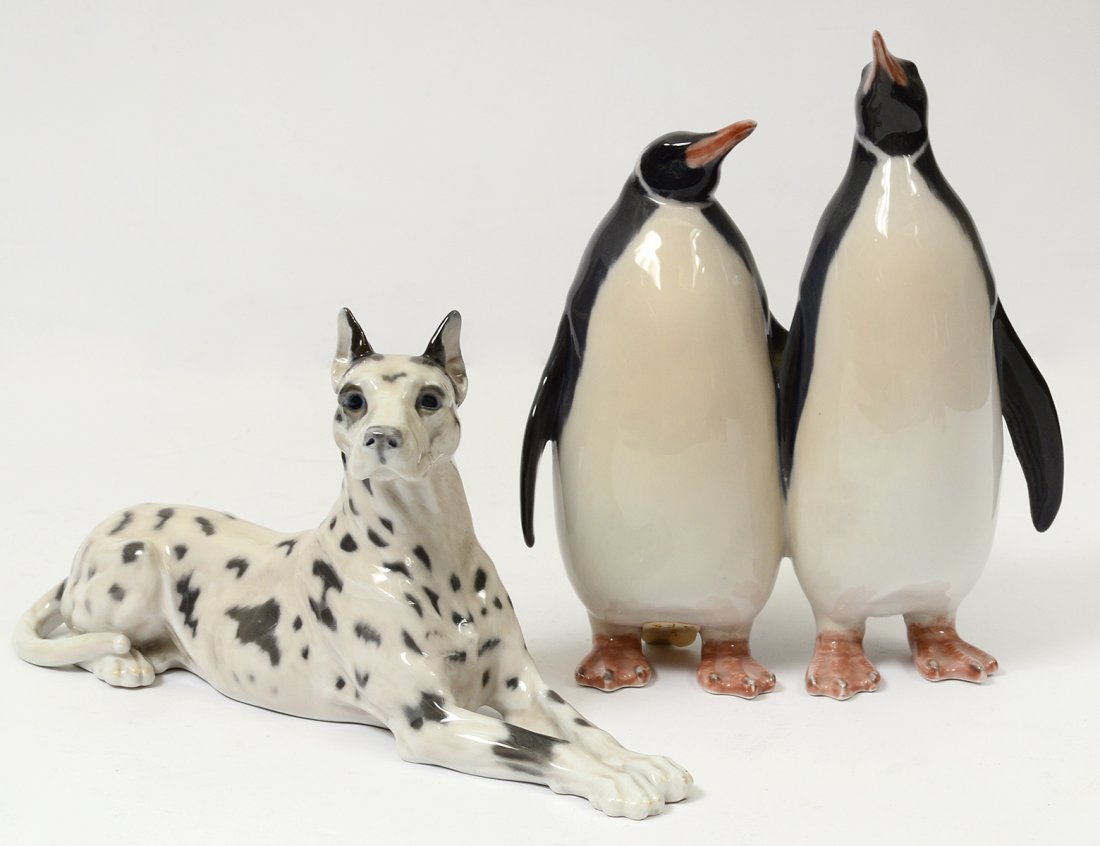 TWO ROYAL COPENHAGEN PORCELAIN FIGURES (1 of 6)