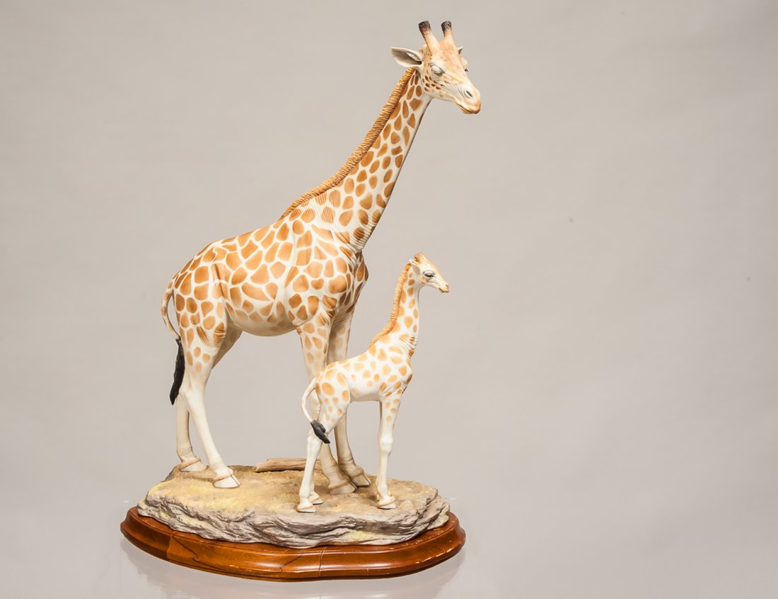 LARGE MALVERN BOEHM PORCELAIN "GIRAFFE" GROUP (1 of 8)