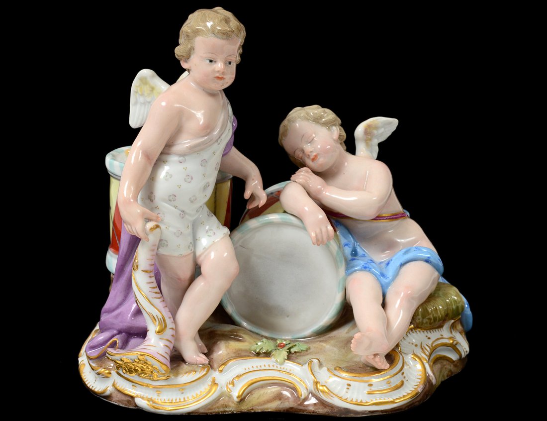 MEISSEN PORCELAIN GROUP (1 of 6)