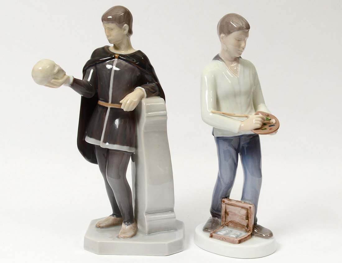 TWO BING & GRONDAHL PORCELAIN FIGURES (1 of 5)