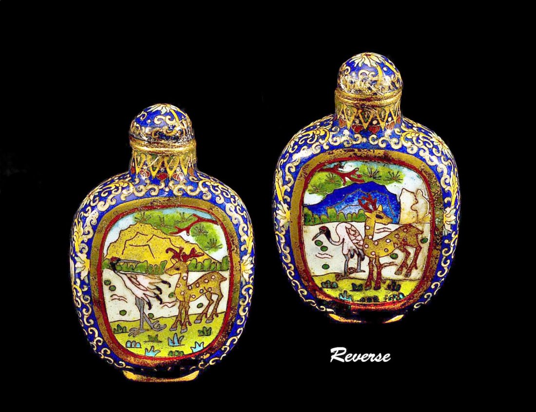 CLOISONNE ENAMEL SNUFF BOTTLE (1 of 1)