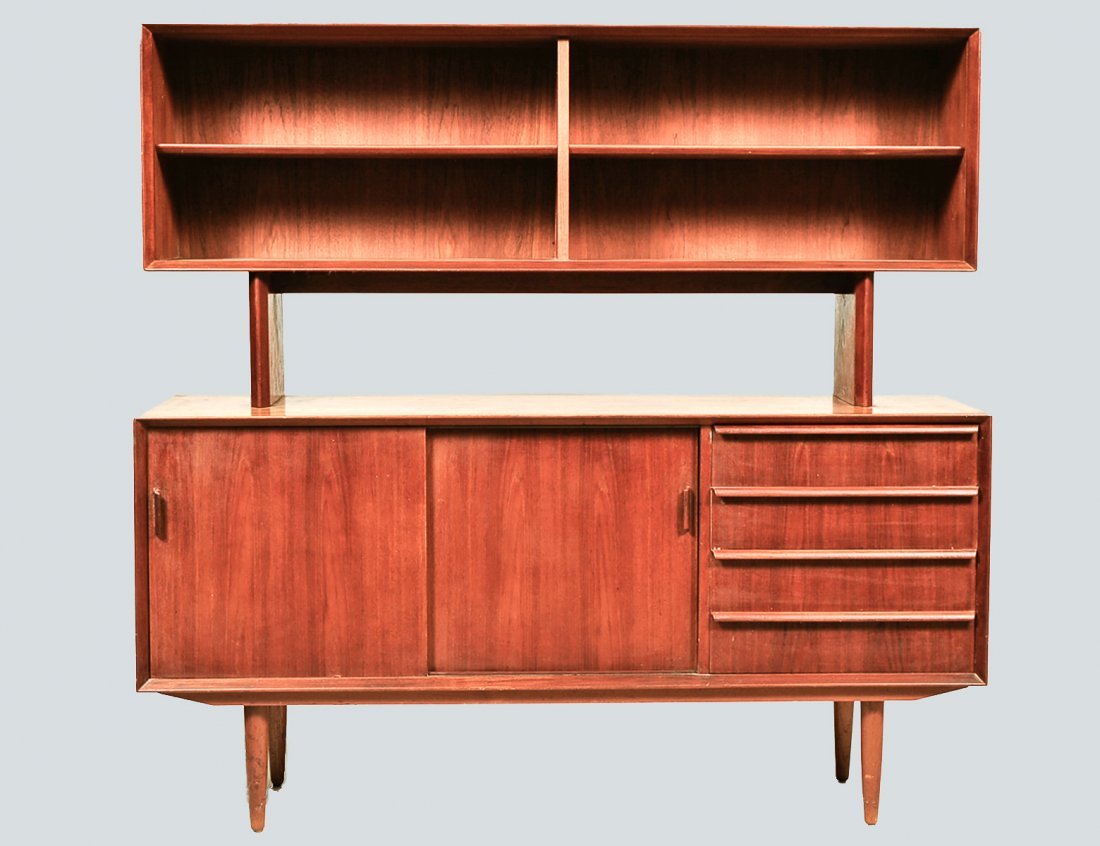 SWEN AAGE LARSEN DANISH MODERN CREDENZA AND VITRINE (1 of 1)