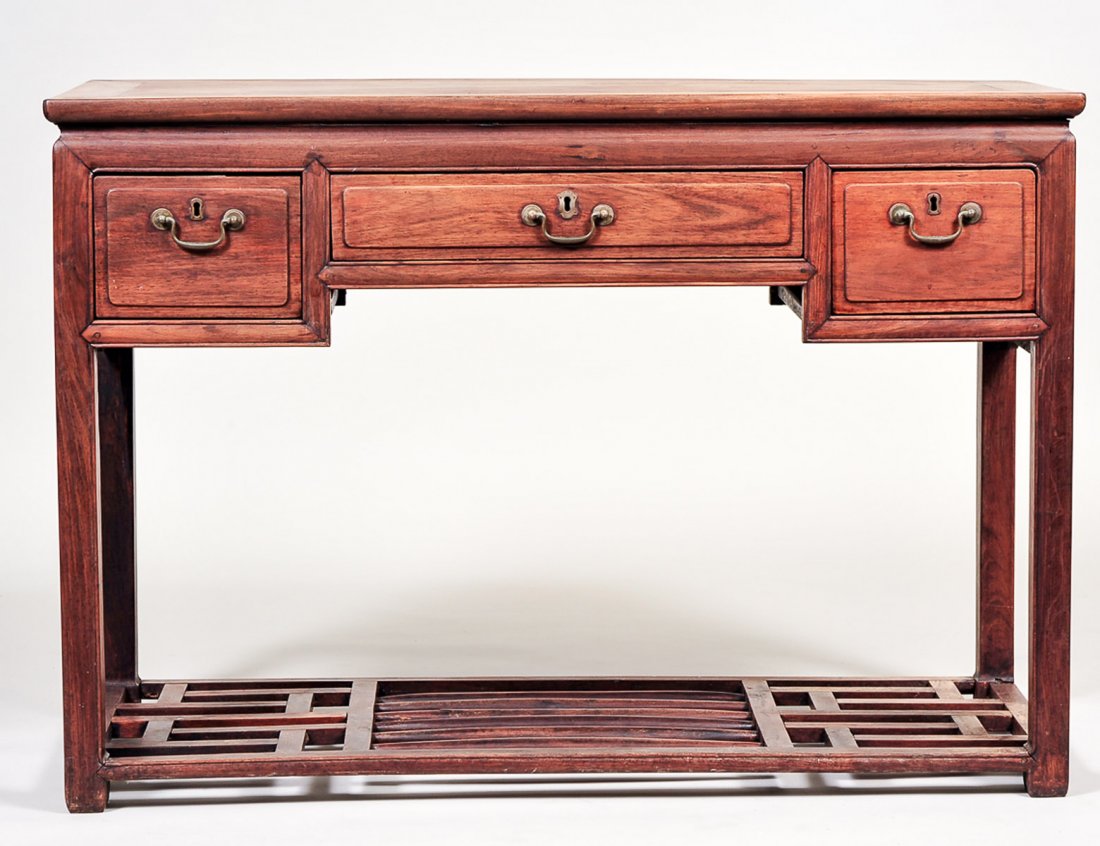 MING STYLE TEAKWOOD DESK (1 of 4)