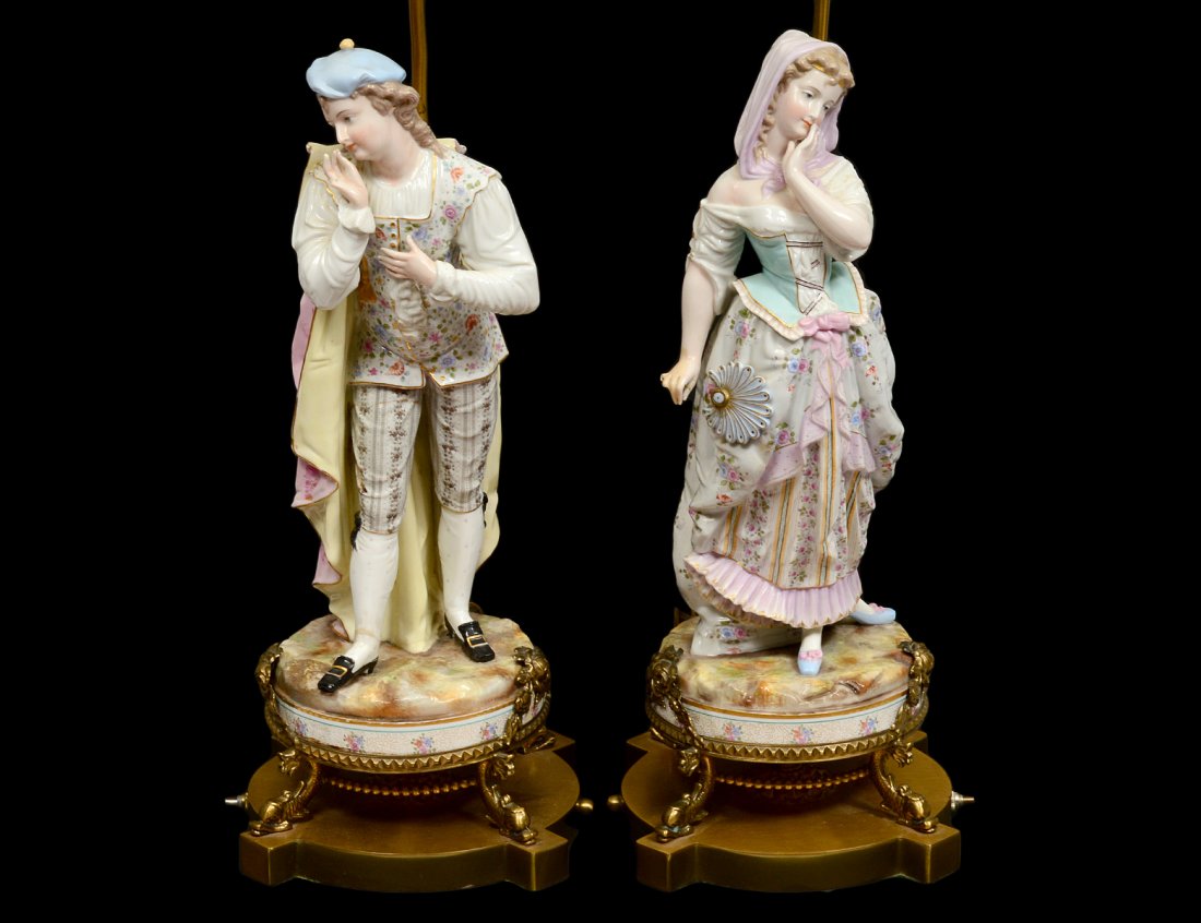 PAIR OF PORCELAIN FIGURES (1 of 9)