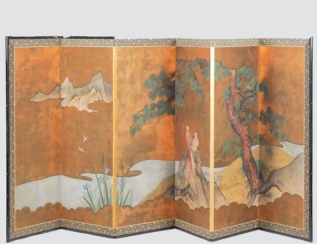 SIX FOLD PAPER SCREEN (1 of 6)