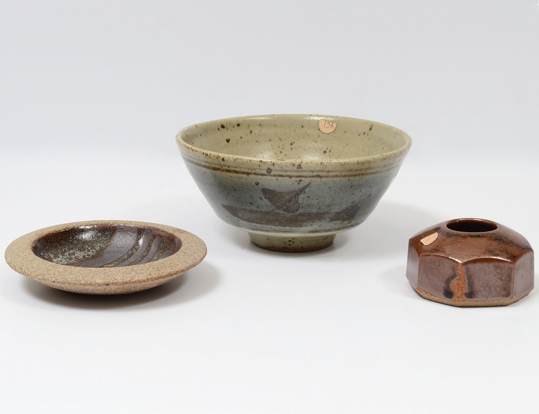 GROUP OF THREE LEACH ART POTTERY ARTICLES (1 of 7)