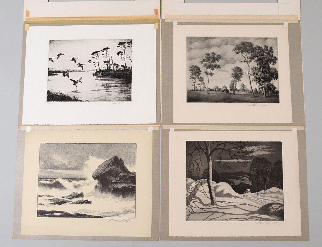 GROUP OF FOUR 20TH CENTURY LITHOGRAPHS AND ETCHINGS (1 of 5)