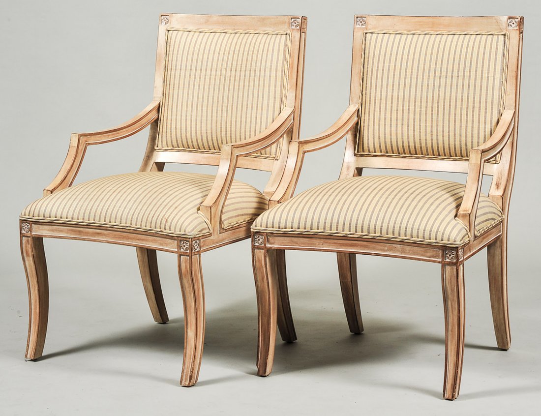 PAIR OF NEO-CLASSICAL PAINTED ARM CHAIRS (1 of 5)