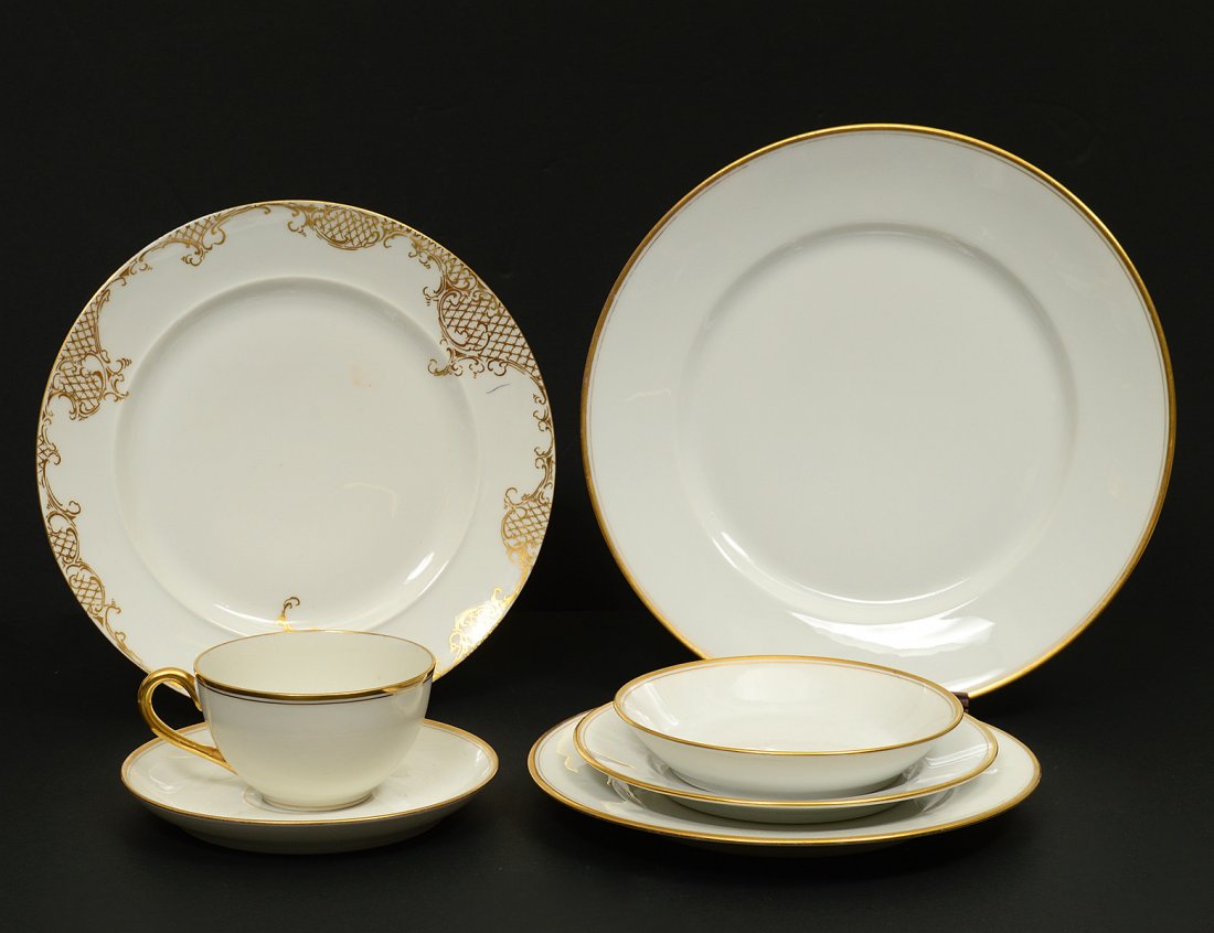 FIFTY-EIGHT PIECE LIMOGES ASSEMBLED PORCELAIN PART (1 of 6)