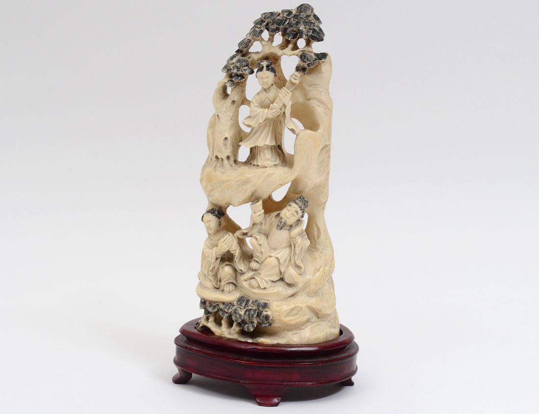 CARVED IVORY MOUNTAIN (1 of 8)