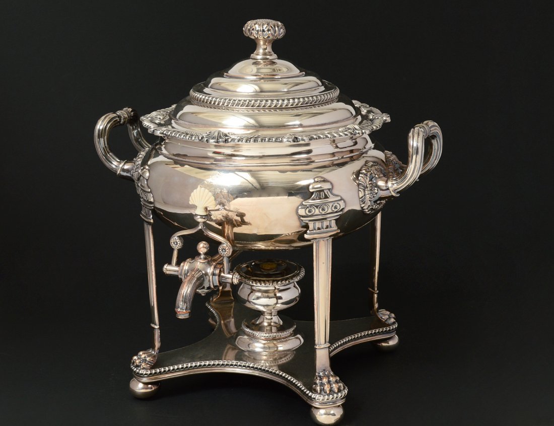 GEORGE IV SHEFFIELD PLATED TEA URN (1 of 6)