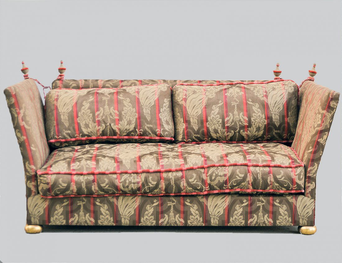 PAIR OF LARGE KNOLE SOFAS (1 of 4)