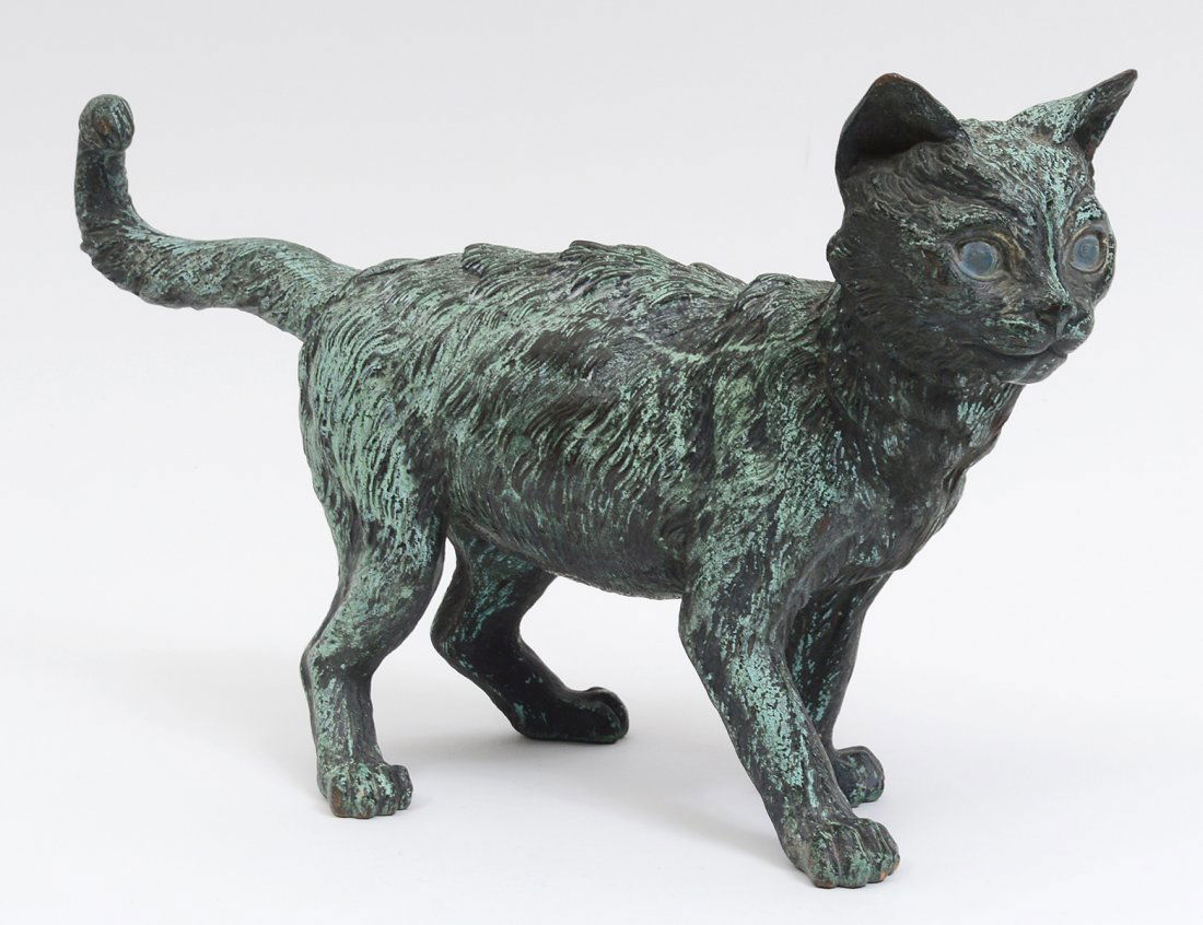 PATINATED BRONZE DOORSTOP (1 of 3)