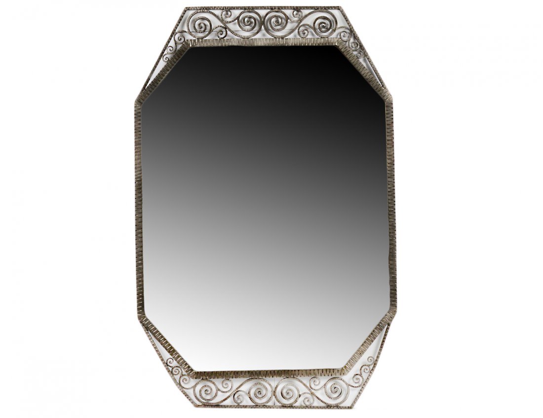 ART DECO STYLE METAL MIRROR (1 of 1)
