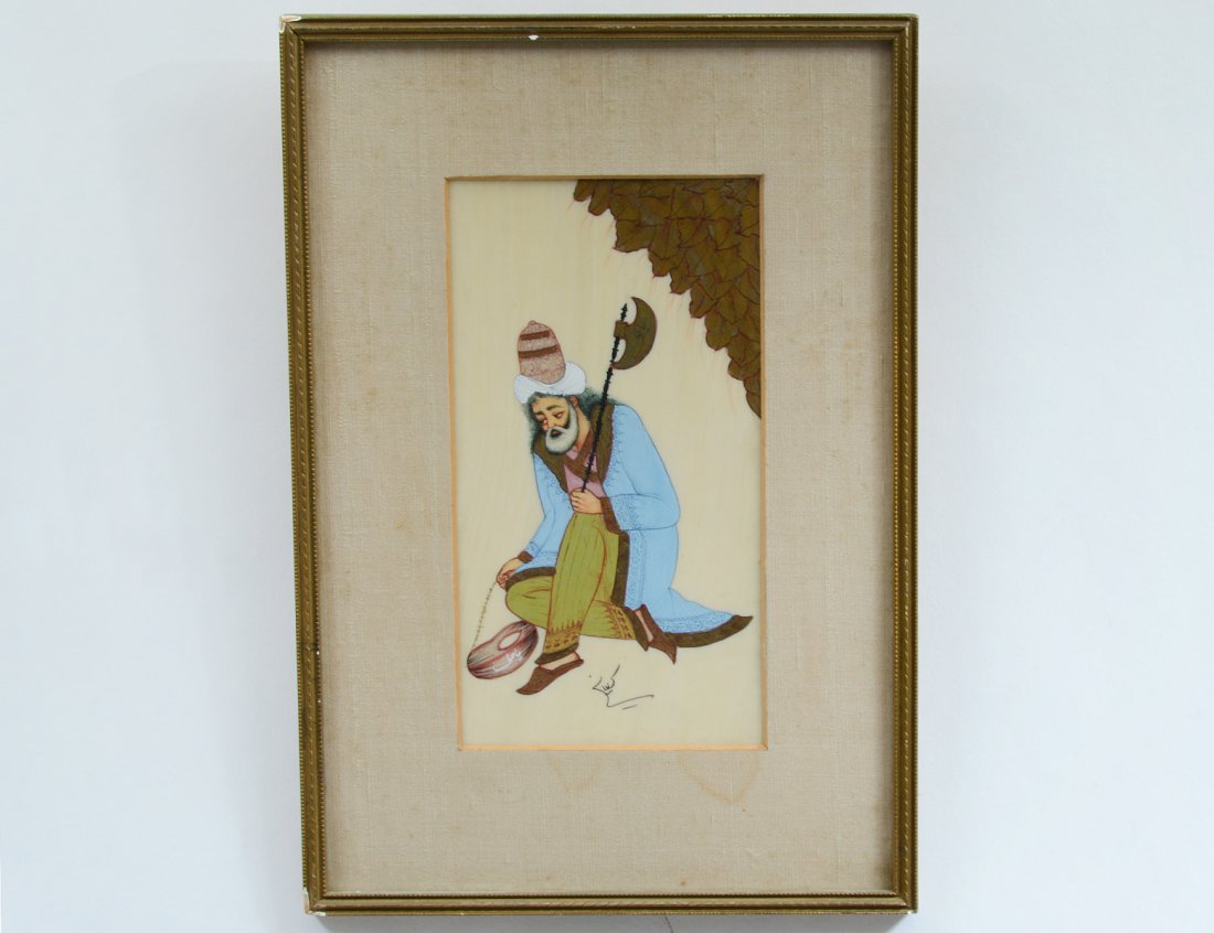 PERSIAN PAINTING ON IVORY (1 of 3)