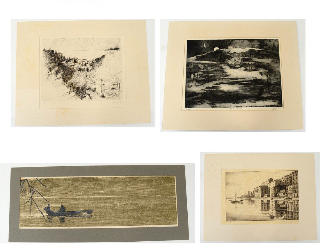 TWO 20TH CENTURY ETCHINGS (1 of 5)