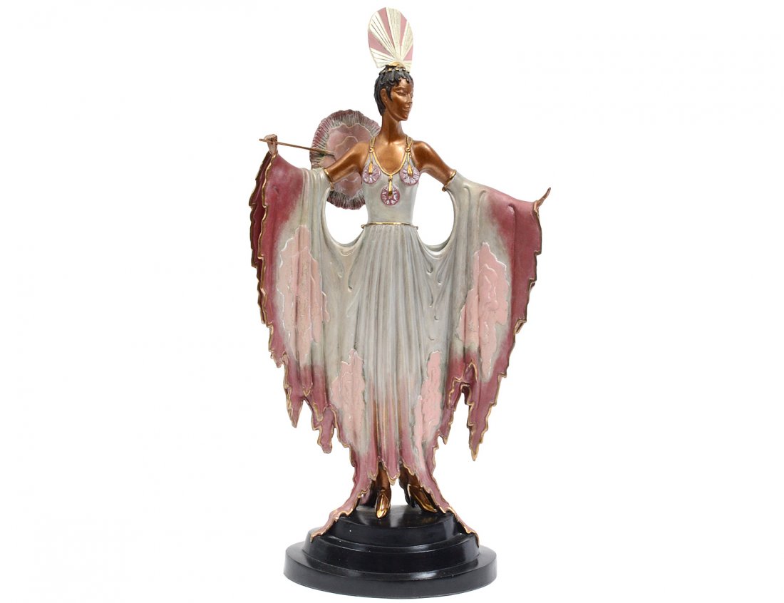 ROMAINE DE TIRTOFF (ERTE) (Russian. 1892-1990): "Twilight". Signed, No. A.P. 3/37, and stamped Fine Art Acquisitions 1986. Height 20 3/8". (2500/3500)