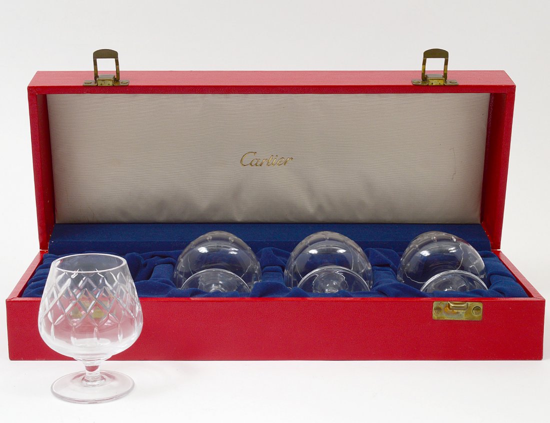 SET OF FOUR CARTIER CRYSTAL SNIFTERS (1 of 1)