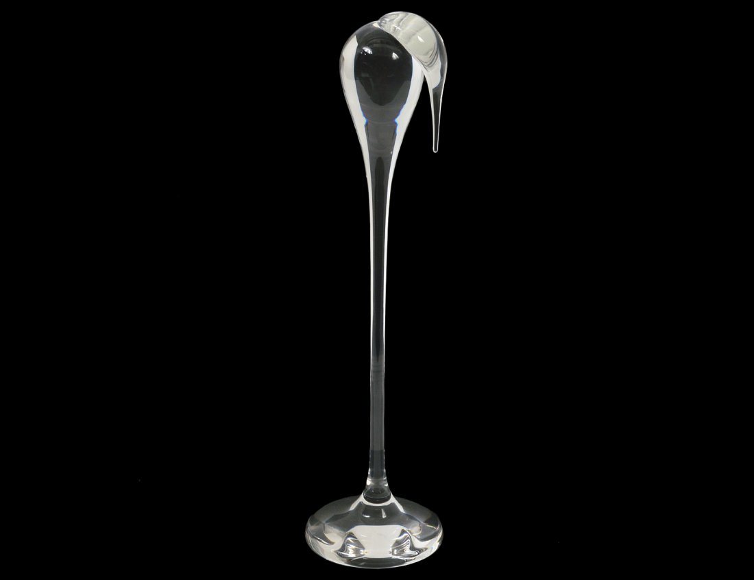 STEUBEN CRYSTAL TALL STORK (1 of 3)