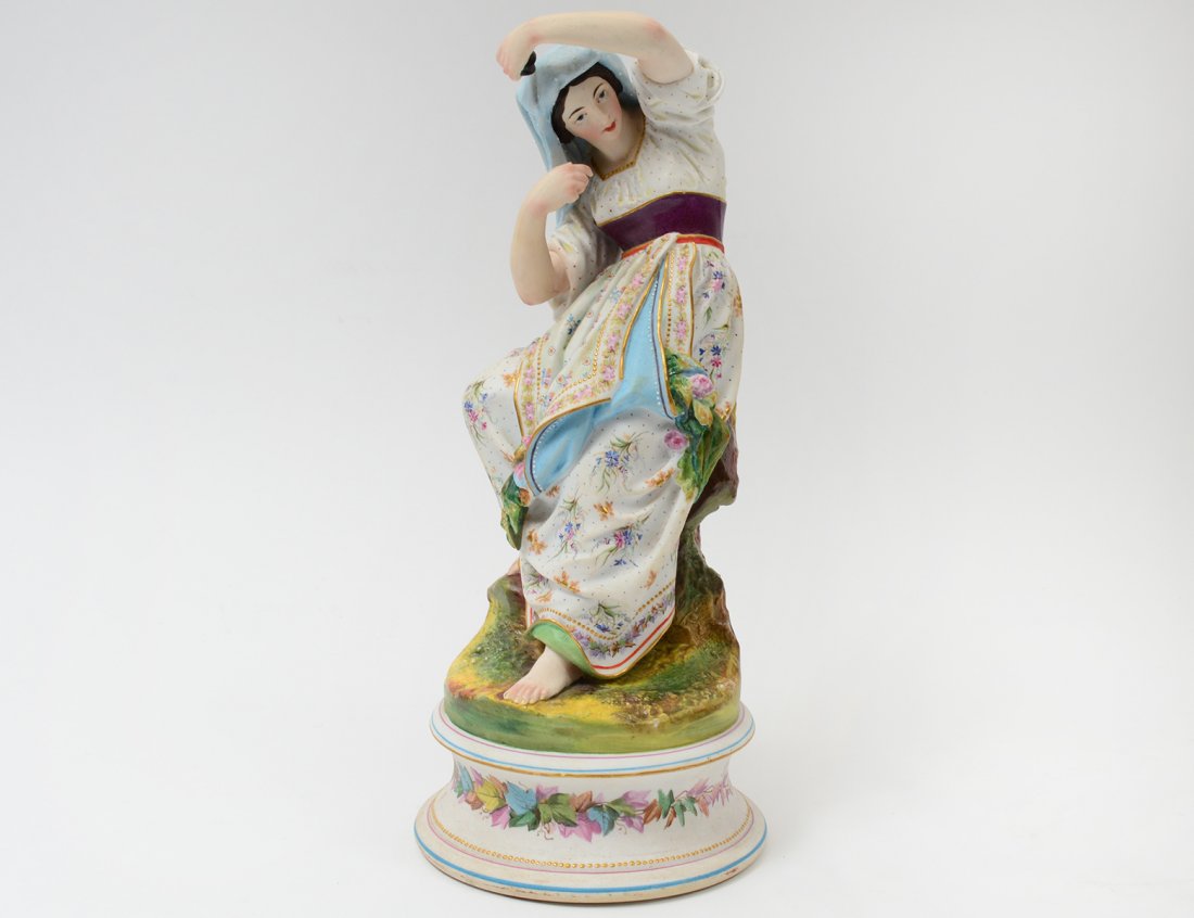 CONTINENTAL BISQUE FIGURE OF A FEMALE (1 of 5)