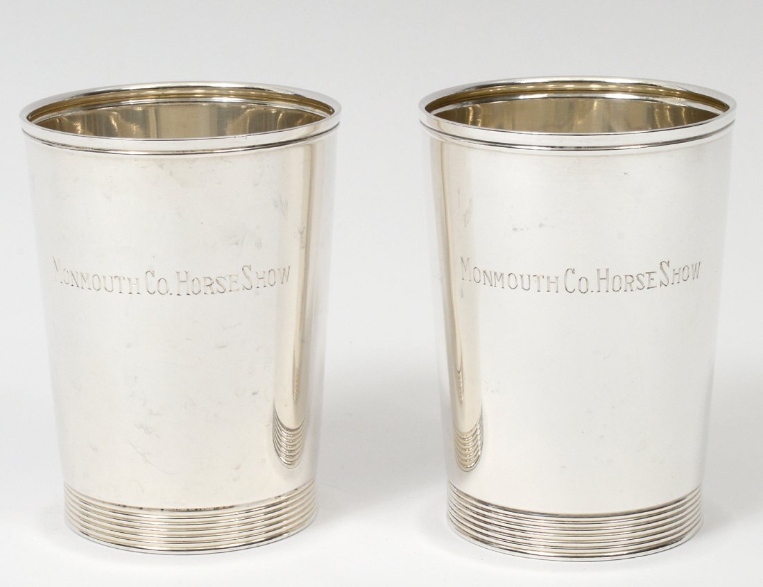 PAIR OF STERLING SILVER BEAKERS (1 of 2)