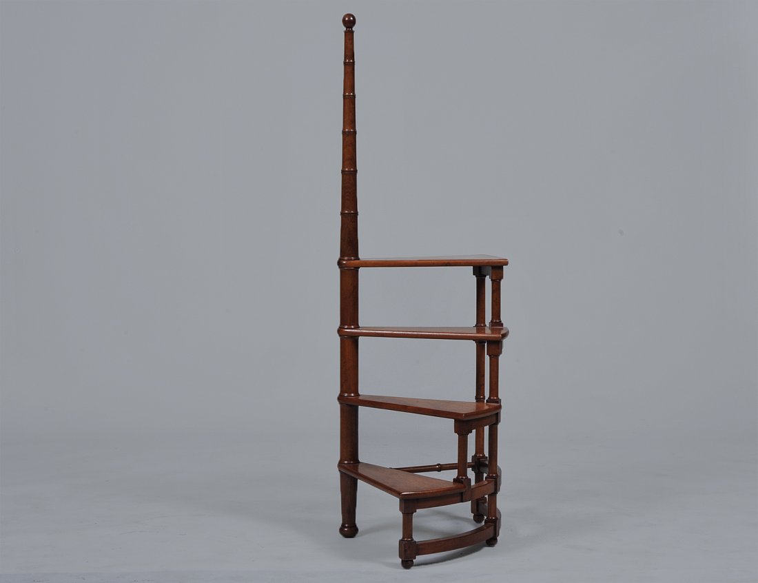 GEORGE III STYLE LIBRARY STEPS (1 of 3)