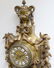 LOUIS XVI STYLE GILT BRONZE CARTEL CLOCK - 2