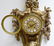 LOUIS XVI STYLE GILT BRONZE CARTEL CLOCK - 4