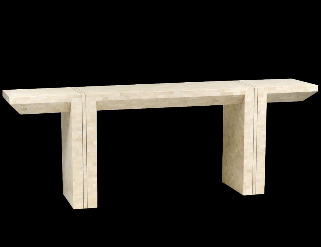 KARL SPRINGER TILED CONSOLE TABLE (1 of 5)