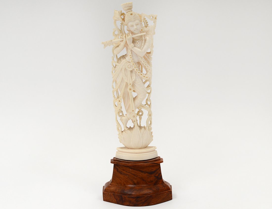 CARVED IVORY FIGURE OF A DANCER (1 of 7)