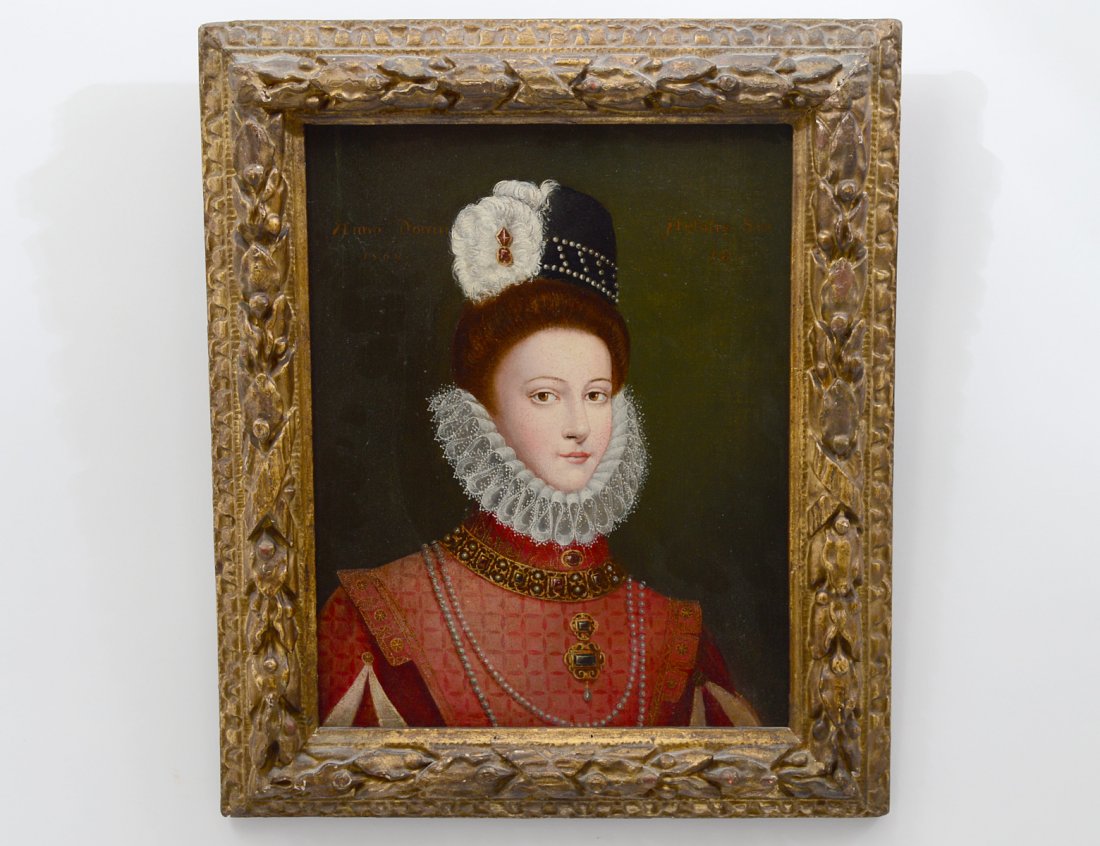 ANTIQUE OIL ON PANEL (1 of 5)