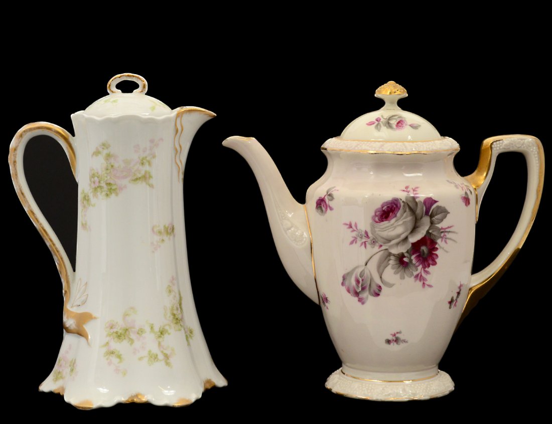 TWO CONTINENTAL PORCELAIN POTS (1 of 5)