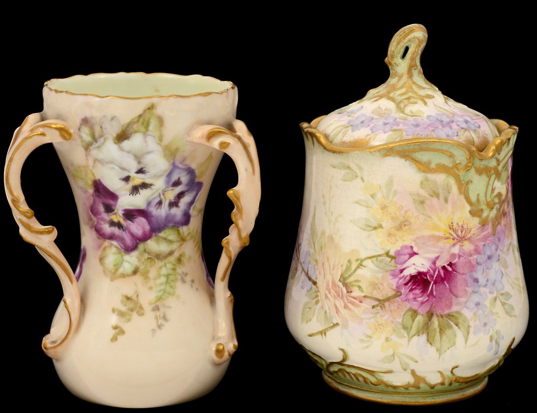 ROYAL BONN PORCELAIN BISCUIT BARREL AND COVER (1 of 9)